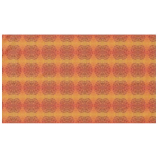 Annahme | Red Orange Yellow Boho Medallions Tischdecke (Vorderseite (Horizontal))