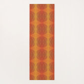 Annahme | Red Orange Yellow Boho Medallions Yogamatte (Rückseite)