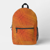 Annahme | Red Orange Yellow Shibori Muster Bedruckter Rucksack (Vorderseite)