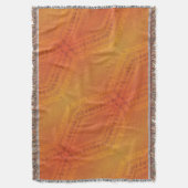 Annahme | Red Orange Yellow Shibori Muster Decke (Vorderseite Vertikal)