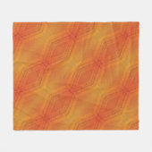 Annahme | Red Orange Yellow Shibori Muster Fleecedecke (Vorderseite (Horizontal))