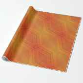 Annahme | Red Orange Yellow Shibori Muster Geschenkpapier (Ungerollt)