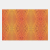 Annahme | Red Orange Yellow Shibori Muster Geschenkpapier Set (Vorderseite)