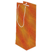 Annahme | Red Orange Yellow Shibori Muster Geschenktüte Für Weinflaschen