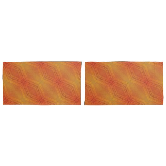 Annahme | Red Orange Yellow Shibori Muster Kissenbezug (Vorderseite-Set)