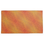 Annahme | Red Orange Yellow Shibori Muster Kissenbezug (Vorderseite-Rechts)