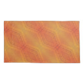 Annahme | Red Orange Yellow Shibori Muster Kissenbezug (Rückseite-Links)
