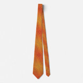 Annahme | Red Orange Yellow Shibori Muster Krawatte (Vorderseite)