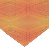 Annahme | Red Orange Yellow Shibori Muster Kurzer Tischläufer (Ecke)