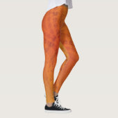 Annahme | Red Orange Yellow Shibori Muster Leggings (Rechts)