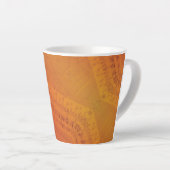 Annahme | Red Orange Yellow Shibori Muster Milchtasse (Rechte Ecke)