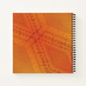 Annahme | Red Orange Yellow Shibori Muster Notizblock (Rückseite)