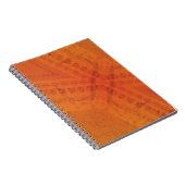 Annahme | Red Orange Yellow Shibori Muster Notizblock (Rechte Seite)