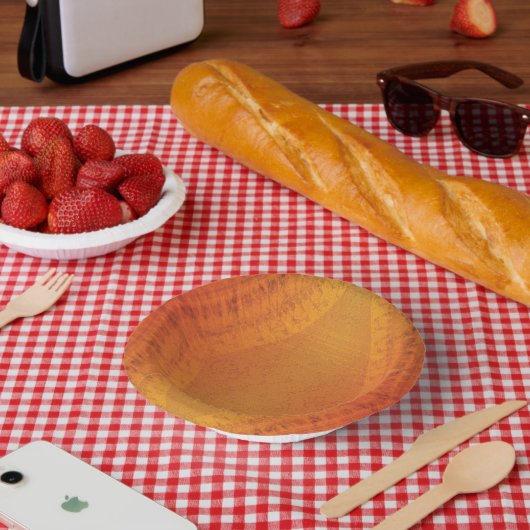 Annahme | Red Orange Yellow Shibori Muster Pappteller (Picknick)