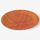 Annahme | Red Orange Yellow Shibori Muster Pappteller (Schrägansicht)