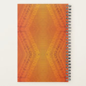 Annahme | Red Orange Yellow Shibori Muster Planer (Rückseite)