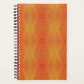Annahme | Red Orange Yellow Shibori Muster Planer (Vorderseite)
