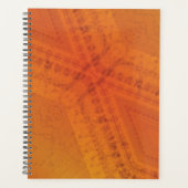 Annahme | Red Orange Yellow Shibori Muster Planer (Vorderseite)