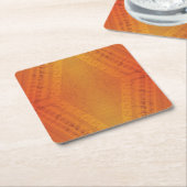 Annahme | Red Orange Yellow Shibori Muster Rechteckiger Pappuntersetzer (angewinkelt)