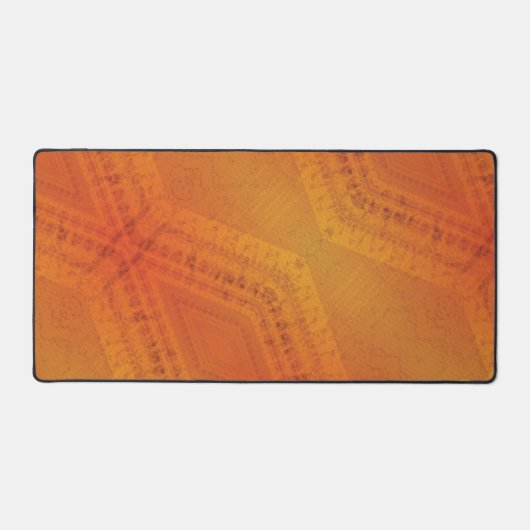 Annahme | Red Orange Yellow Shibori Muster Schreibtischunterlage (Vorderseite)