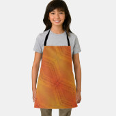 Annahme | Red Orange Yellow Shibori Muster Schürze (Insitu)