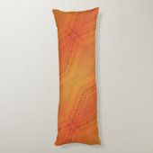 Annahme | Red Orange Yellow Shibori Muster Seitenschläferkissen (Rückseite (Vertikal))