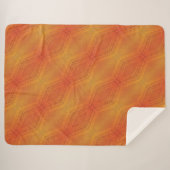 Annahme | Red Orange Yellow Shibori Muster Sherpadecke (Vorderseite (Horizontal))