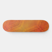 Annahme | Red Orange Yellow Shibori Muster Skateboard (Horizontal)