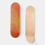 Annahme | Red Orange Yellow Shibori Muster Skateboard (Vorderseite)