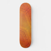 Annahme | Red Orange Yellow Shibori Muster Skateboard (Vorderseite)