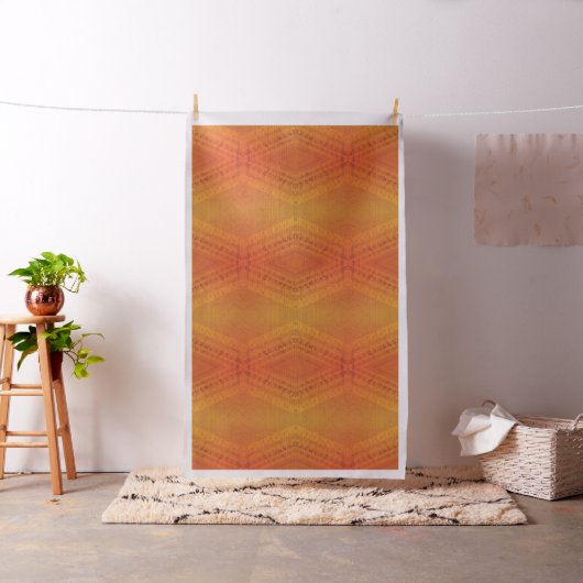Annahme | Red Orange Yellow Shibori Muster Stoff (Beispiel)