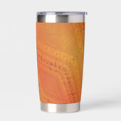 Annahme | Red Orange Yellow Shibori Muster Thermobecher (Links)