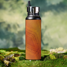 Annahme | Red Orange Yellow Shibori Muster Trinkflasche