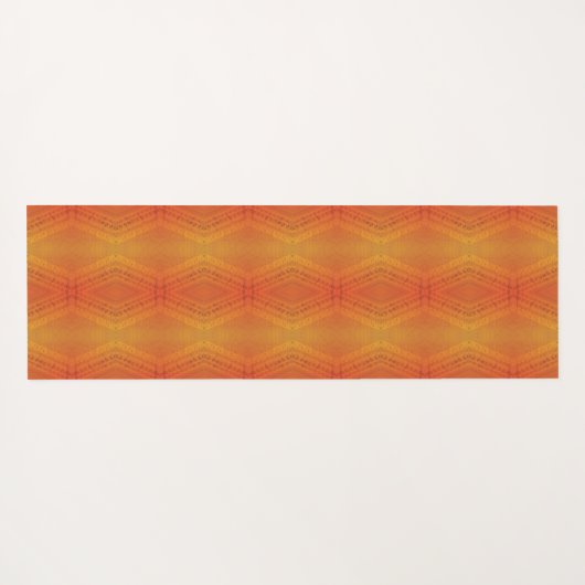 Annahme | Red Orange Yellow Shibori Muster Yogamatte (Rückseite (Horizontal))