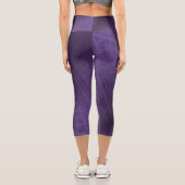 Annahme | Violet Eclectic Boho Pattern Capri Leggings (Rückseite)