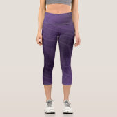 Annahme | Violet Eclectic Boho Pattern Capri Leggings (Vorderseite)