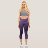 Annahme | Violet Eclectic Boho Pattern Capri Leggings (Vorderseite)