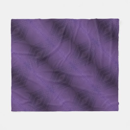 Annahme | Violet Eclectic Boho Pattern Fleecedecke (Vorderseite (Horizontal))