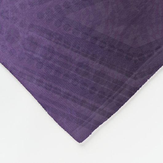 Annahme | Violet Eclectic Boho Pattern Fleecedecke (Ecke)