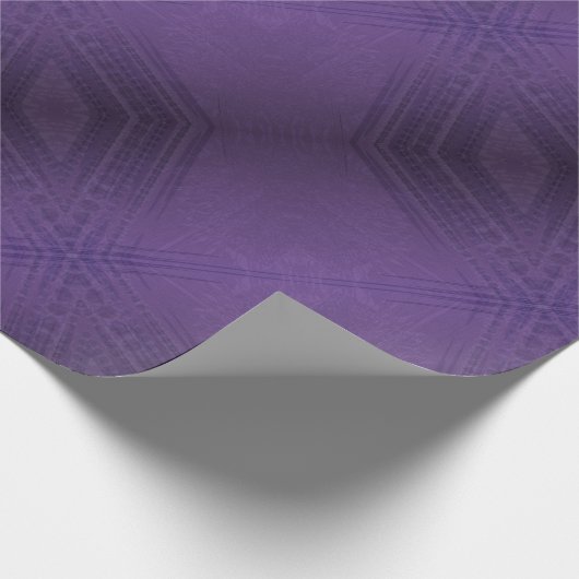 Annahme | Violet Eclectic Boho Pattern Geschenkpapier (Ecke)