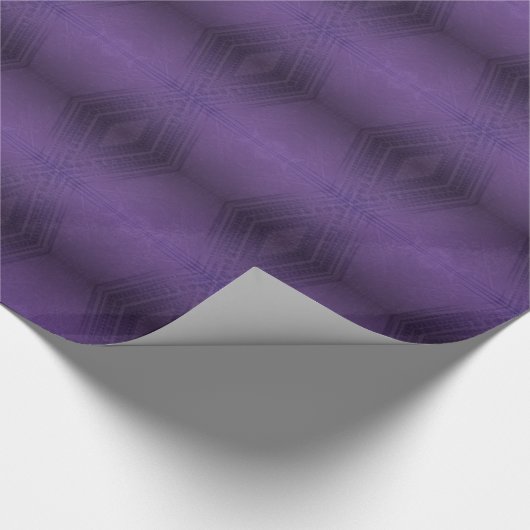 Annahme | Violet Eclectic Boho Pattern Geschenkpapier (Ecke)