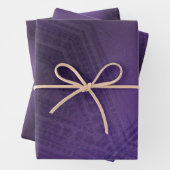 Annahme | Violet Eclectic Boho Pattern Geschenkpapier Set (Beispiel)