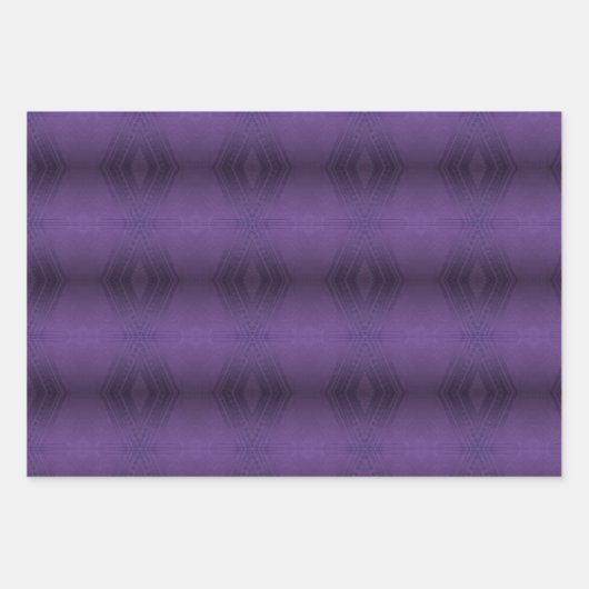 Annahme | Violet Eclectic Boho Pattern Geschenkpapier Set (Vorderseite 2)