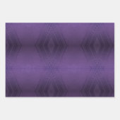 Annahme | Violet Eclectic Boho Pattern Geschenkpapier Set (Vorderseite)