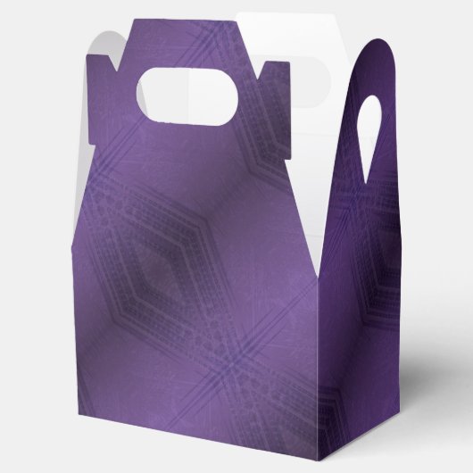 Annahme | Violet Eclectic Boho Pattern Geschenkschachtel (Geöffnet)