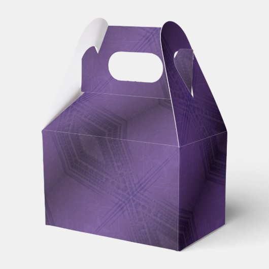 Annahme | Violet Eclectic Boho Pattern Geschenkschachtel (Vorderseite)