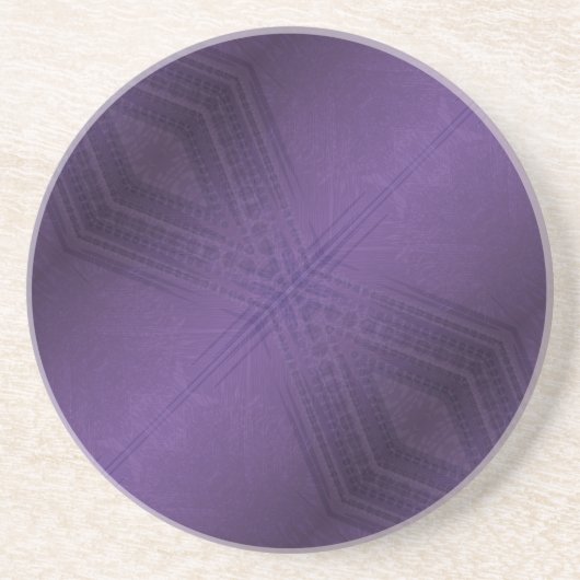 Annahme | Violet Eclectic Boho Pattern Getränkeuntersetzer (Vorne)