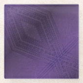 Annahme | Violet Eclectic Boho Pattern Glasuntersetzer (Vorderseite)