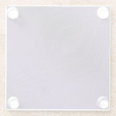 Annahme | Violet Eclectic Boho Pattern Glasuntersetzer (Rückseite)