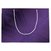 Annahme | Violet Eclectic Boho Pattern Große Geschenktüte (Vorderseite)